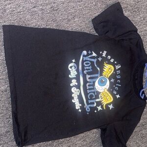 Von Dutch Kids Black Graphic T-Shirt